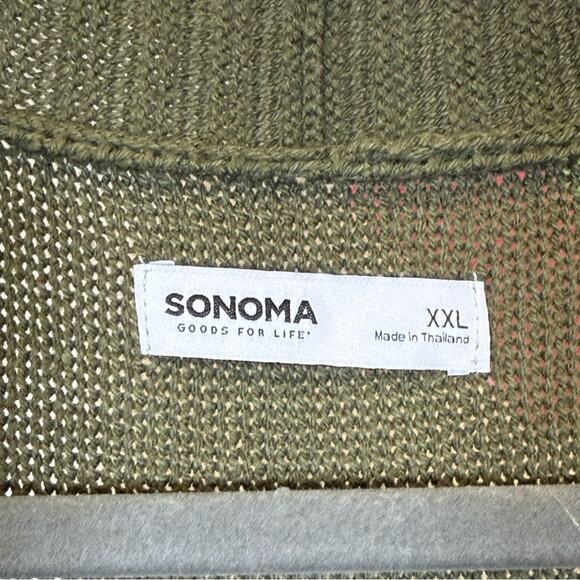 Sonoma, Green Cardigan Open Front Knit Sweater. Size XXL. Excellent condition! - Picture 4 of 8